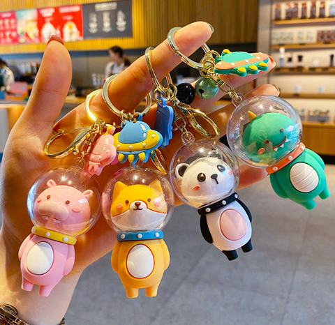 Space Animal Keychain