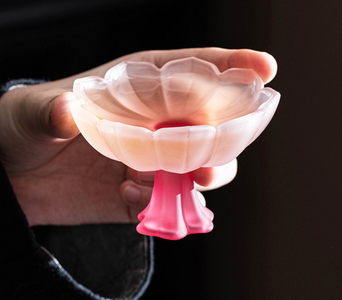 Lotus Glass Goblet