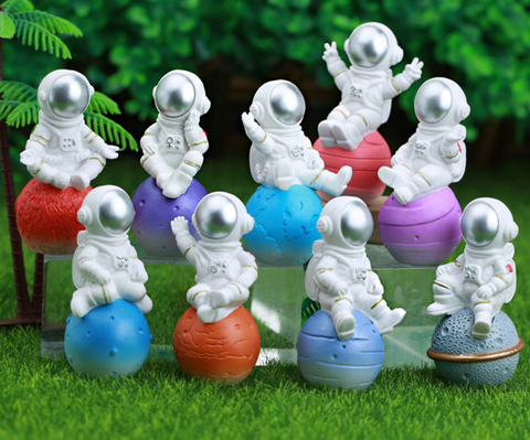 Planet Astronaut Chibi Statue