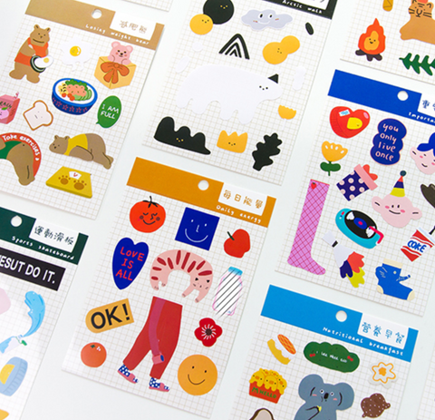 Jiyu Magic Farm PET Stickers