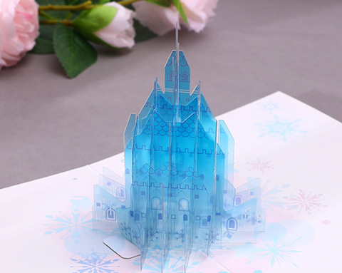 Pop Out Card Best Wish Castle