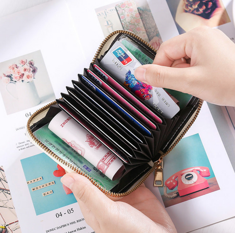 Check Zipper Wallet 9 Slots
