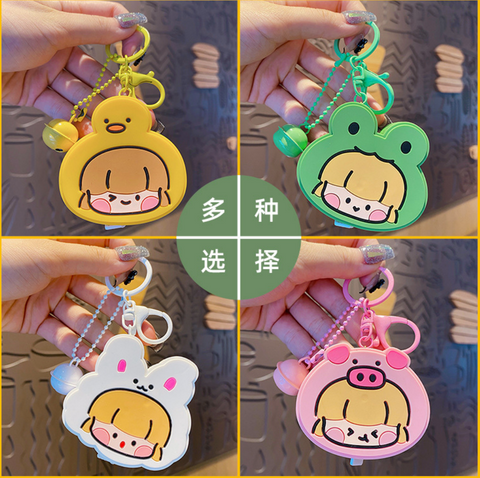 Animal Girl Measuring Tape Keychain