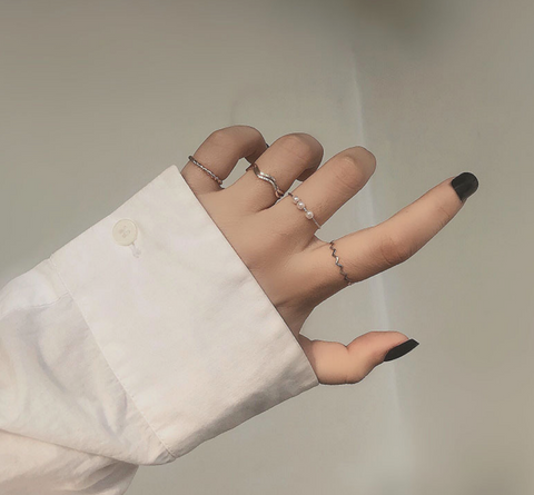 Silver Collection Rings