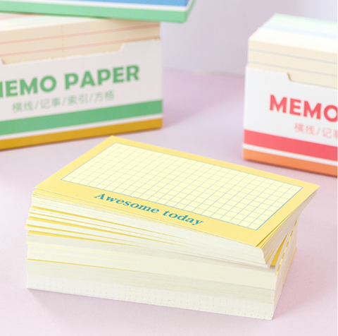 Memo Paper Cards