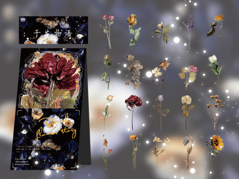 Floral PET Bouquet Stickers