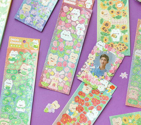 Jiyu Sparkle Bear Stickers