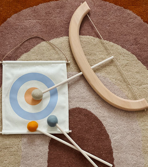 Arrow and Wood Bow