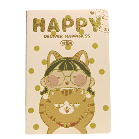 Happy Orange Cat A5 Notebook