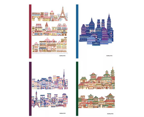 KOKUYO Colorful Street Lined Notebook B5 40pg