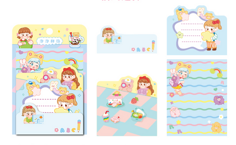 Jiyu Fun Shaped Tabbed Post It