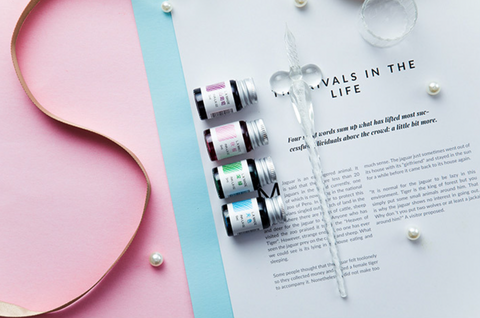 Spiral Glass Dip Pen Set