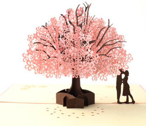 Pop Out Card Cherry Blossom Love