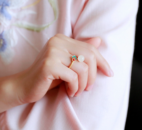 White Jade Ring