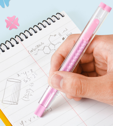 Raccoon Heart Shaped Eraser - Sky Blue