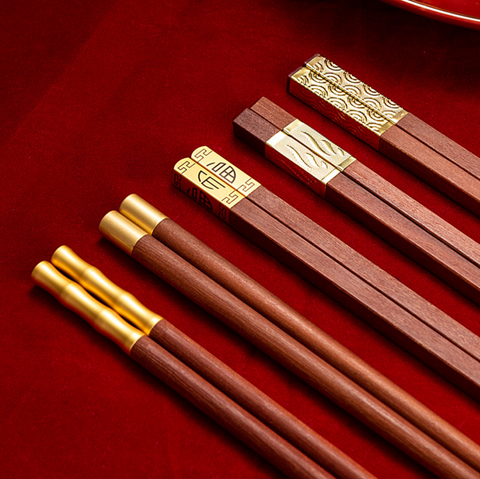 Red Sandalwood Chopstick Set 5 Set