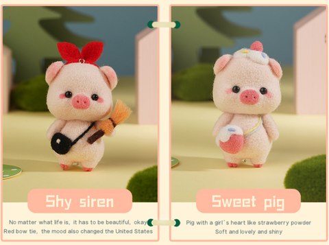 Dress Up Pig Needle Felt Set