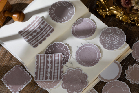 Wenshu Vintage Lace Sticker