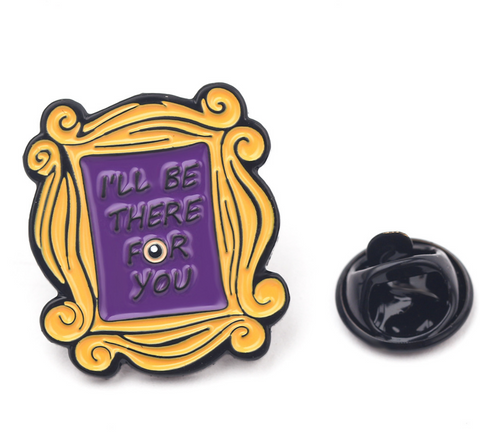 Friends Purple Frame Pin