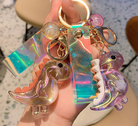 Crystal Dinosuar Keychain