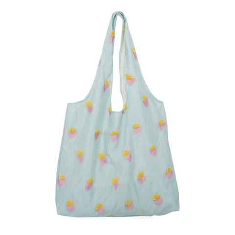 Wild Tulip Embroidery Tote