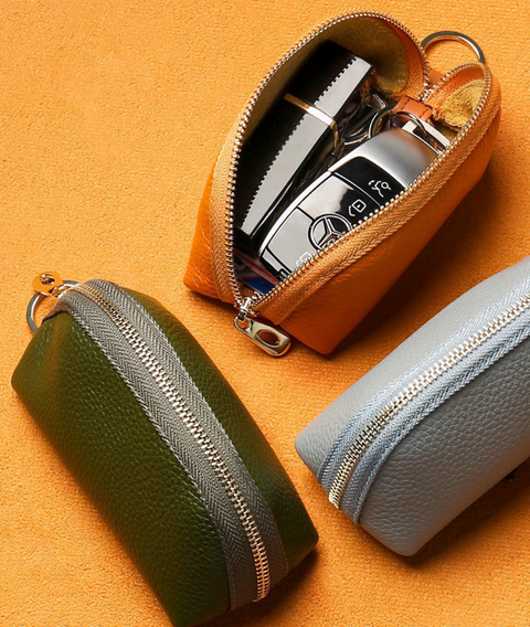 Vegan Leather Zipper Pouch