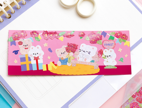 Jiyu Sparkle Bear Stickers