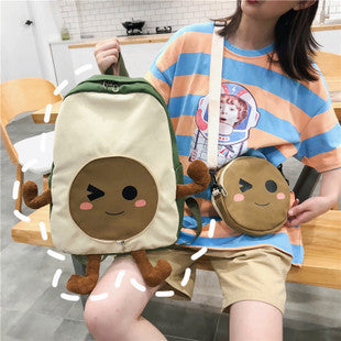 Avocado Wink Face Backpack 2461