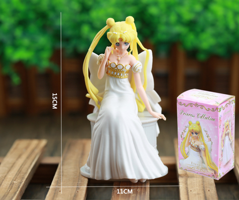 Princess Serenity on White Column Statue