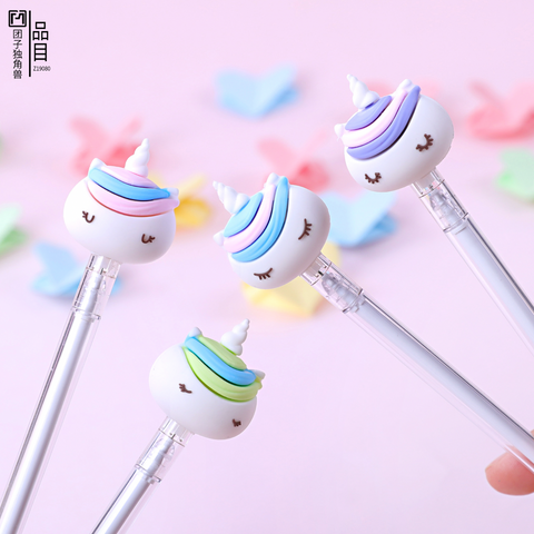 Cute Unicorn Black Gel Ink Pen 0.5mm