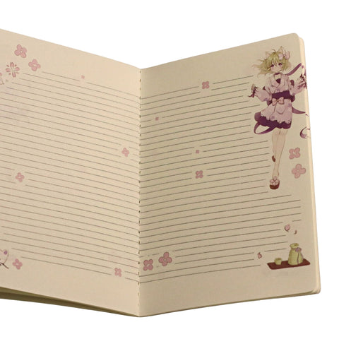 Cherry Garden Girl 22K Notebook
