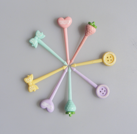 Super Cute Candey Color Bento Picks