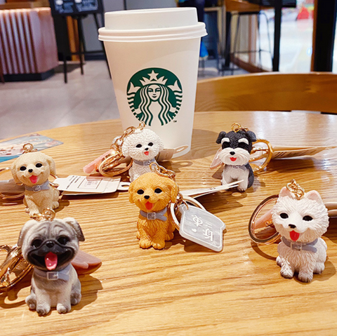 Baby Story Dog Keychain