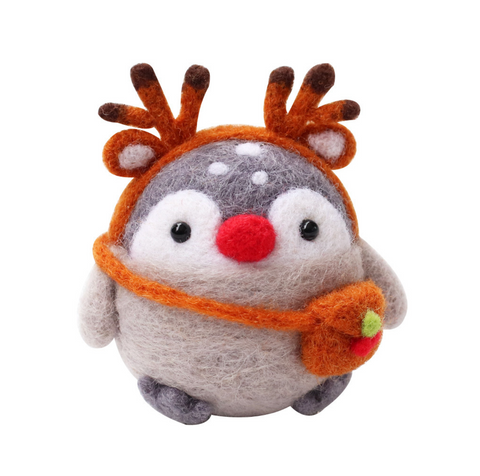 Chibi Penguin Needle Felt Set