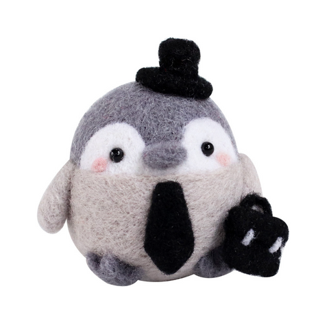 Chibi Penguin Needle Felt Set