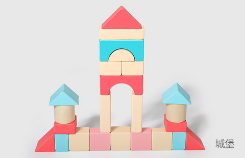 100pcs Wood Block City