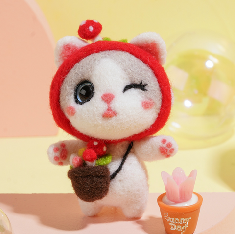 Dress Up Kitty Needle Felt Set