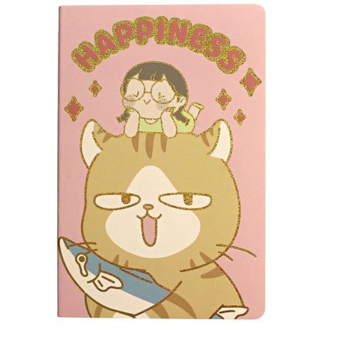 Happiness Cat A5 Notebook