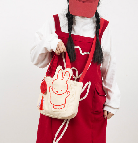 Miffy Rabbit Year Canvas Tote