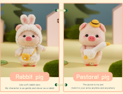 Dress Up Pig Needle Felt Set