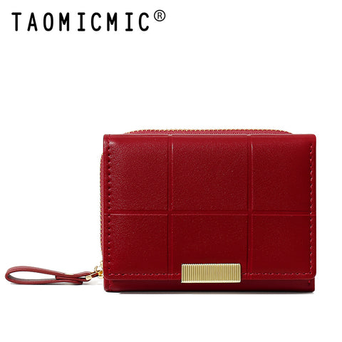 Square Gold Three Fold Wallet