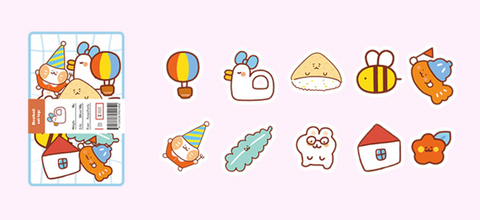 Jiyu Message Cute Bear Stickers