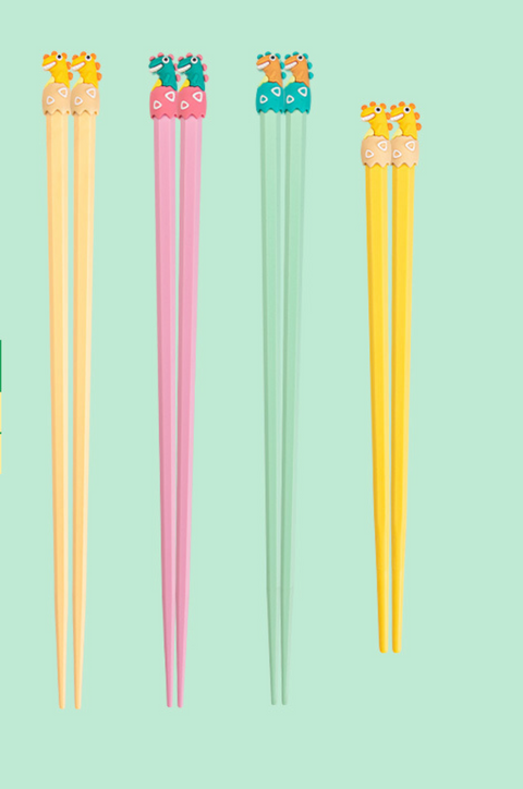 Dinosaur Family Chopsticks 4 Set 1