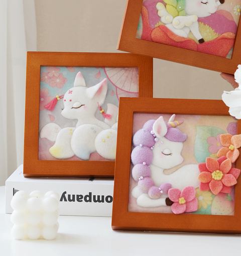 Chinese Classic Photo Frame Needle Felt Set