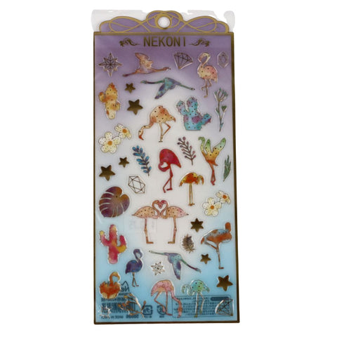 Crystal Flamingo Stickers