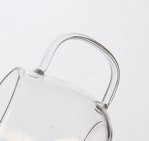 Lucky Cat Glass Tea Mug