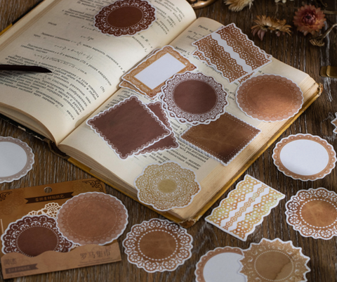 Wenshu Vintage Lace Sticker