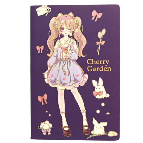 Cherry Garden Girl 22K Notebook