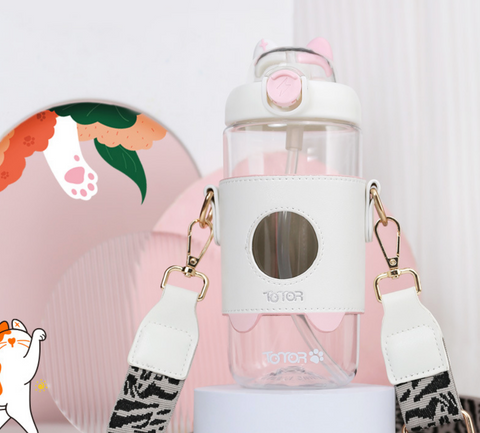 Totor Cat Ear Water Bottle 650ml