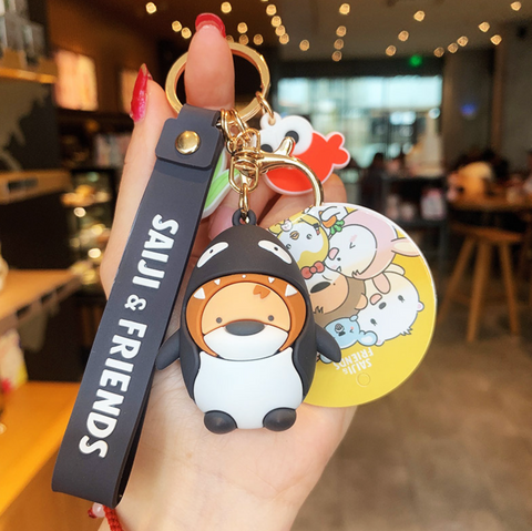 Saiji and Friends Keychain